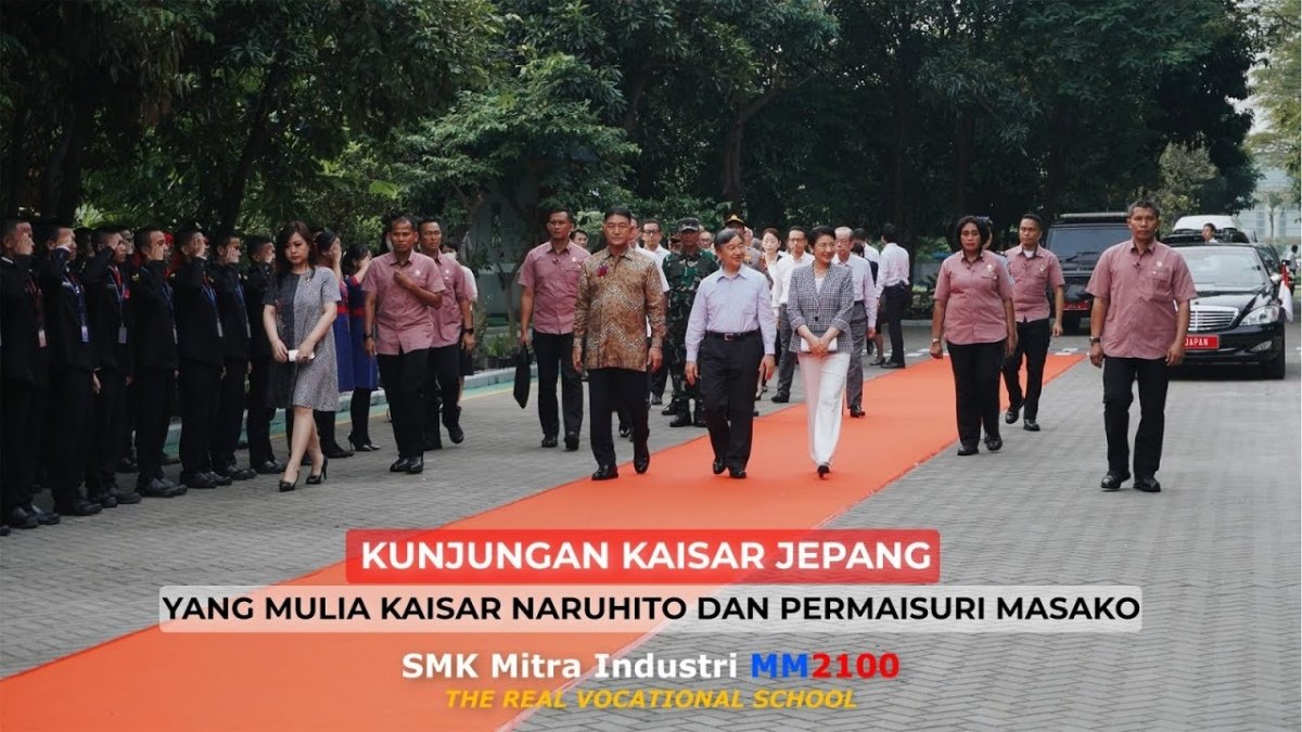 SMK Mitra Industri MM2100, satu-satunya sekolah di Indonesia yang pernah dikunjungi Kaisar dan Permaisuri Jepang