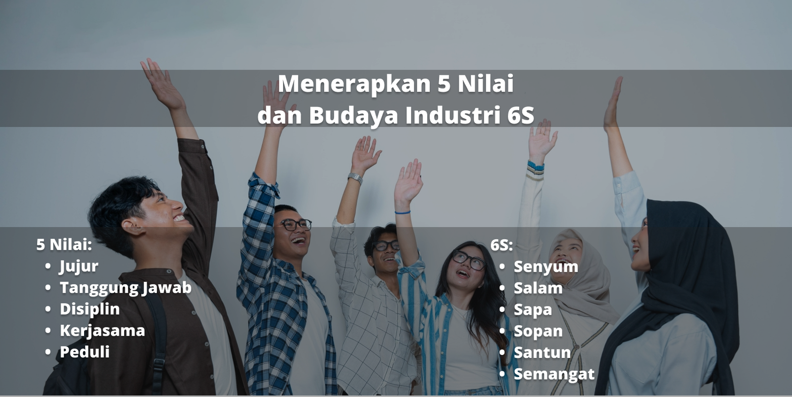 Politeknik Mitra Industri menerapkan 5 nilai dan budaya industri 6S