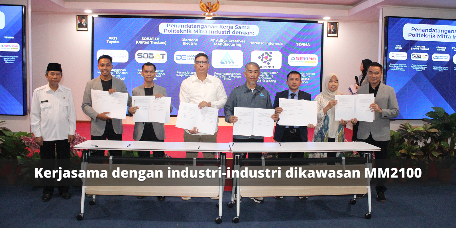 Kerjasama dengan industri-industri di Kawasan MM2100