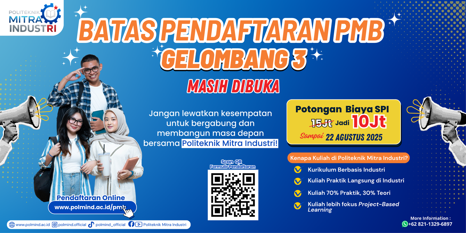 Batas Pendaftaran Gelombang 3 Diperpanjang